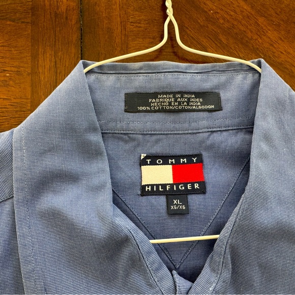Tommy Hilfiger Blue Button Down XL - Picture 3 of 3